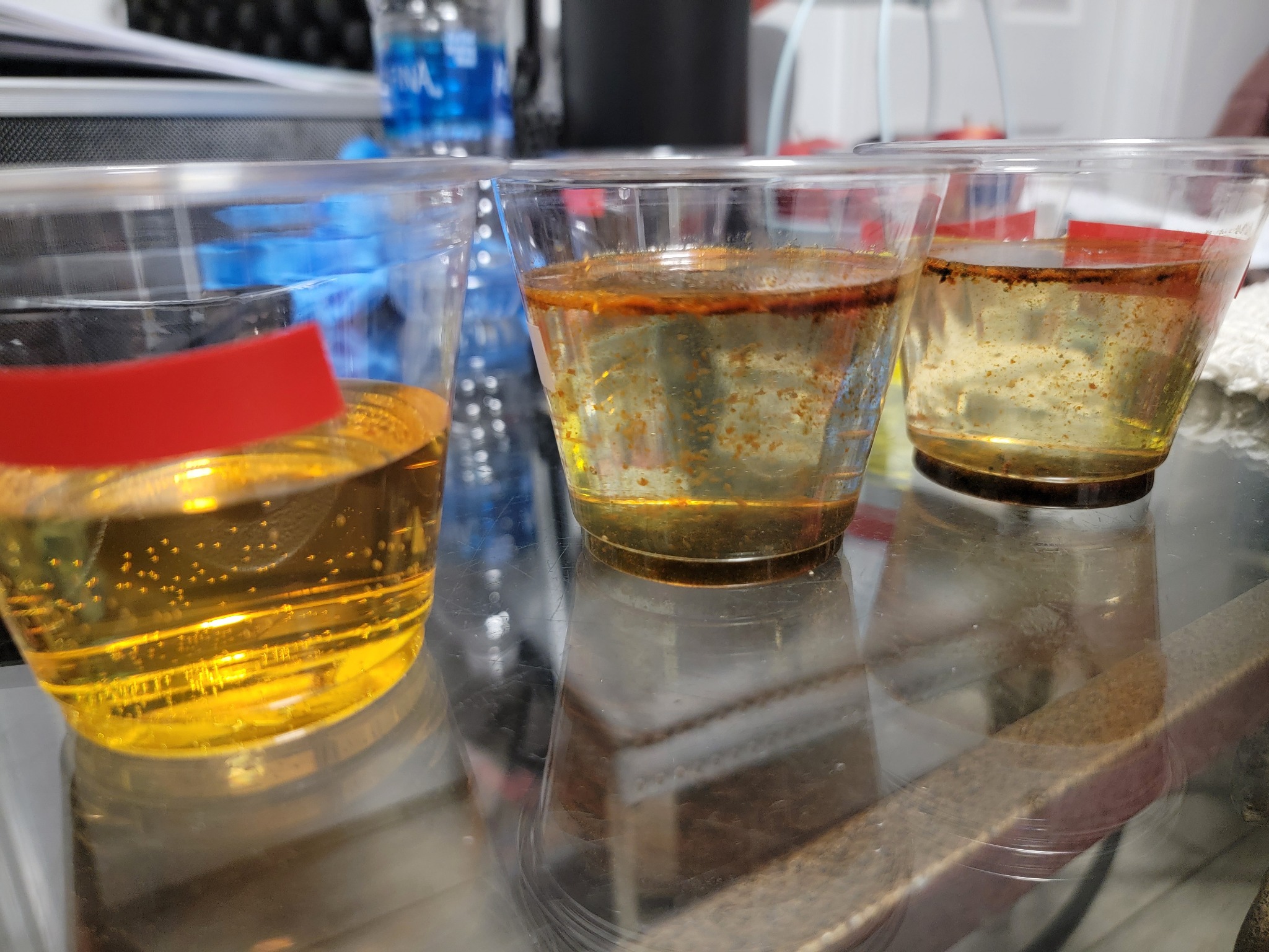 Prueba real de agua realizada en un hogar